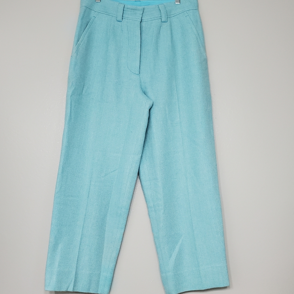 PIPLETTE Alice Ritter Tweed Wool Button Fly High Waist Baggy Trouser Pants
